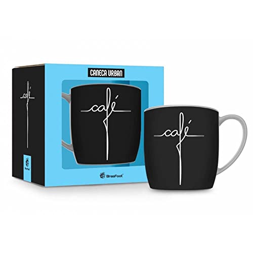 Caneca Porcelana Urban 360ml - Café