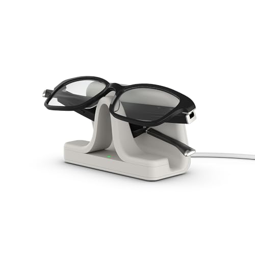 Amazon Echo Frames, an Alexa device (newest model), Smart glasses with Alexa, Rectangle frames in Classic Black with blue light filtering lenses3