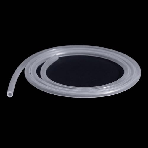 Colore: trasparente. Yesallwas Tubo flessibile in gomma siliconica da 4 mm x 6 mm, tubo flessibile per acqua e aria, per trasferimento pompa (4 mm x 6 mm, 3 m)