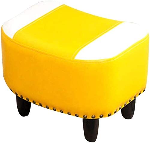 Banc de chaussure imperméable en cuir capitonné et bois noble