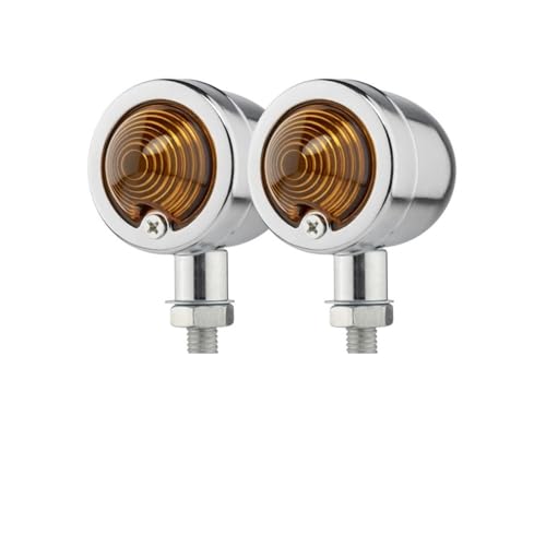 Clignotant Universel Moto 12V Lumineux pour Sécuriser vos Trajets en Cruiser, x2