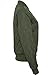 Urban Classic black Ladies Diamond Quilt Nylon Jacket TB806, color:olive;size:M