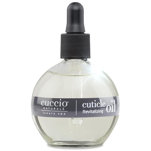 Image of Cuccio Naturale Peach & Vanilla Revitalizing Cuticle Oil, Lightweight Fast-Absorbing Hydrating Nail & Cuticle Conditioner, Cold-Pressed Oils + Vitamin E, 2.30 Fl Oz