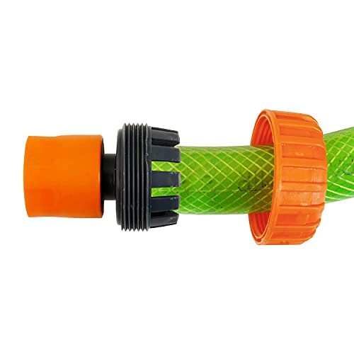 HOKIPO 1 Inch Plastic Garden Water Hose Quick Connector - Pack of 2 (NEW-3713 * 2)