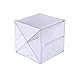 Deflecto Stackable Cube Organizers Cross Divider, Clear, 6 x 6 x 6 Inches (350201)