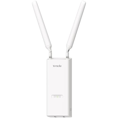 Tenda WiFi 6 AX3000 Outdoor Access Point | Dual-Band Gigabit Wireless AP for Business/Home | Long Range Coverage | Seamless Roaming | DC/PoE Powered | Easy Setup | MU-MIMO | IP65 Waterproof (OAP3000)