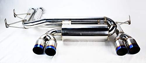 Quad 3" Titanium Burn Tips Axle Back Exhaust for BMW E46 M3 2001-2006 2