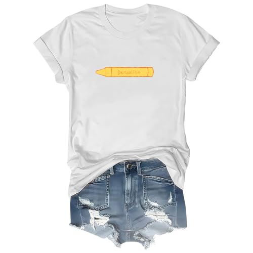 Dandelion Crayon Shirt, Crayon Dandelion T-Shirt