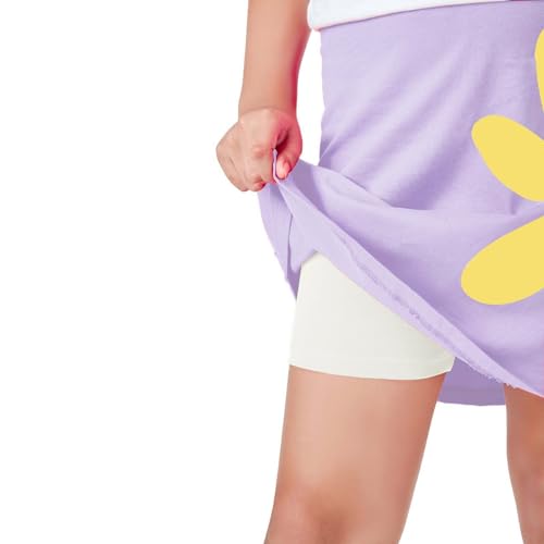 Image of YouGotPlanB Cotton Skater Skirt for Girls | Pack of 1 | Ages 3-16 Years | Attached Inner Shorts | Ideal for Sports & Play