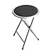 Taburete Plegable Acolchado Negro (30 x 30 x 44,5 cm)
