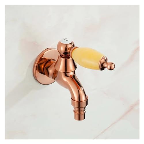 Grifo con mango de jade y acabado oro rosa para piscina 7