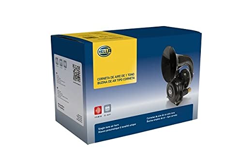 Hella 013410011 Black 12/24V Air 1-Tone Bx Horn Kit #TOP5
