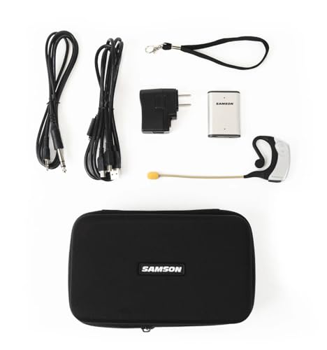 Image of Samson AirLine Micro UHF Wireless Earset Microphone Mic wTransmitter+Receiver
