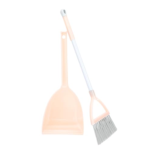 TOGEVAL Plastic Boys and Girls Broom Dustpan Compact Family Cleaning Kit Educational Tool for Boys and Girls' Housekeeping Skills Development