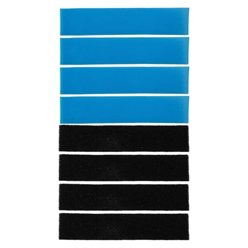 Helilyco Filtro de aire acondicionado para Mitsubishi Electric MAC-2330FT-E y MAC-3000FT-E, paquete de 8 (4 enzimas + 4 carbonos), esponja de poliuretano y fibra de algodón, 210 x 40 x 5 mm