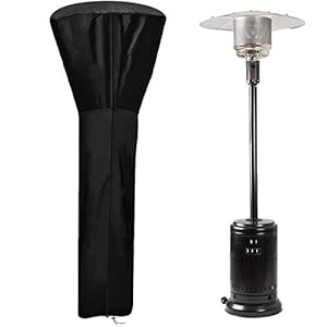 TOCYORIC Terrasverwarmer Cover, 210D Oxford-stof, waterdichte tuin buiten opstaan ronde beschermer beschermer met…
