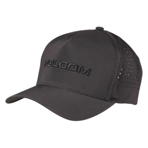 Image of Volcom Men's Snapback Hat - 6-Panel Twill Flat Brim Cap Adjustable Snap Closure