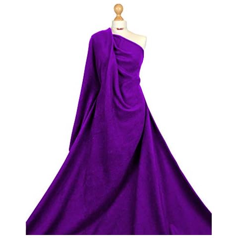 Premium Quality Plain Anti Pill Polar Fleece Soft Warm Winter Fabric Material (Purple, 1 Meter) by FABRIQUES Cover