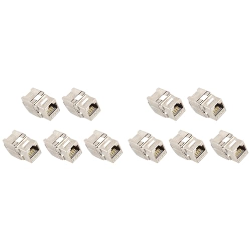 Streemaa 10�s�[�X�A�l�b�g���[�NRJ45 Cat7�A�L�[�X�g�[���W���b�N���W���[���A360�x�t���V�[���h�ARJ45�\�P�b�g����LSA�A�c�[���t���[�^�[�~�l�[�V����