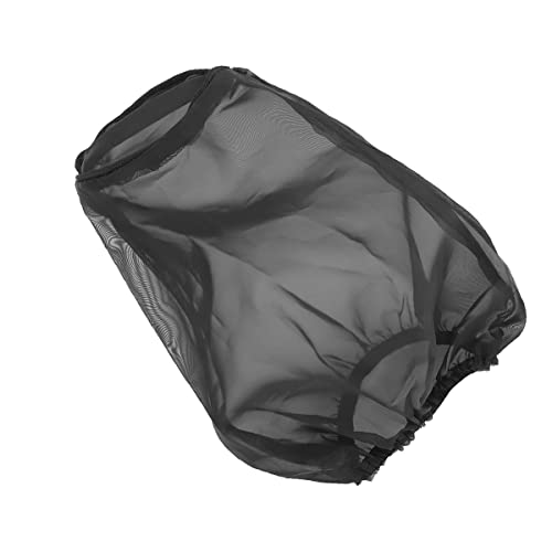 Image of Air Intake Filter Sock Cover, Air Cleaner Protective Cover, Motorcycle Waterproof Air Filter Rain Sock Dustproof Protective Cover Fit for Harley (Size L), Black#L