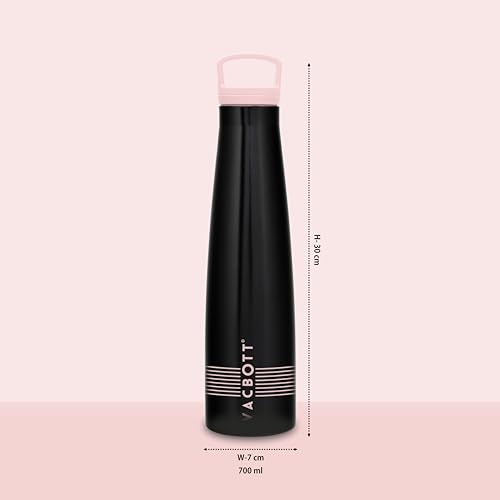 Image of Clay Craft Vacbott Sleeko Lines Double Walled|18 Hours Hot and 24 Hours Cold Vacuum Insulated Flask 650ml, 1 Pcs, Steel Water Bottle for Office|Travelling|BPA-Free|BIS Certified|1Year Limited Warranty
