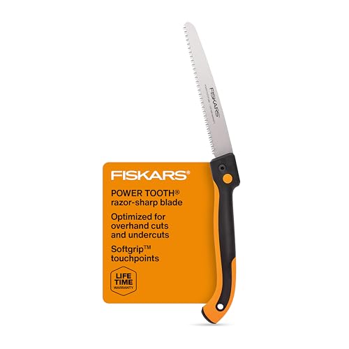Fiskars Folding Hand Saw 10‑Inch Dual‑Lock Blade