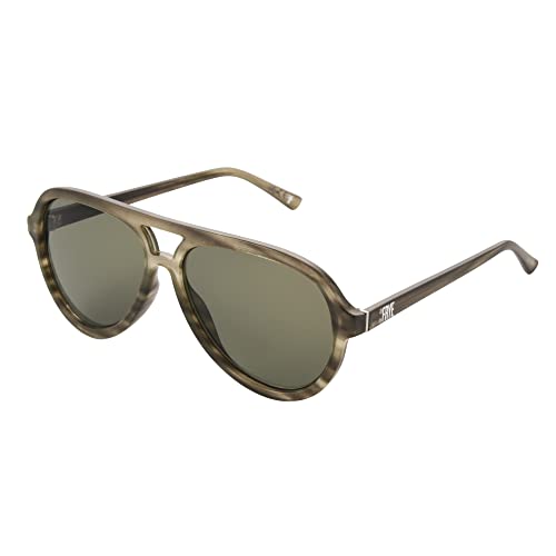Frye Women's Frenchie Aviator Sunglasses, Green, 58 mm