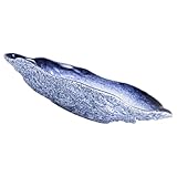 FELTECHELECTR Plato de Porcelana Irregular de 7,5 Pulgadas en Color Azul Nieve, Bandeja para Aperitivos y Frutas, Plato Decorativo Ligero y Duradero para Cocina y Servicio en Eventos