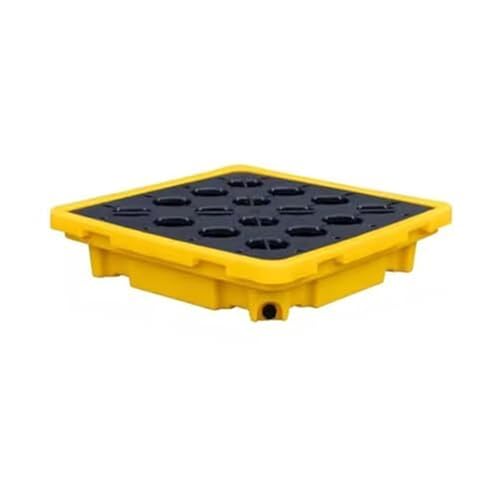 Modular Spill Containment Platform, Oil Spill Tray with Grating, Industrial Spill Platform for Safe Liquid Management(67 * 67 * 15cm)