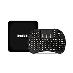 Android TV-box VBSL-217 met RF-afstandsbediening, draadloos, Android 10, 2 GB RAM en 16 GB geheugen, 2,4 G WLAN, USB-poort, SD, LAN RJ45, HDMI 2.0