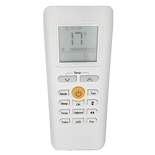Télécommande RG70C/BGEF climatiseur Midea de rechange CR170
