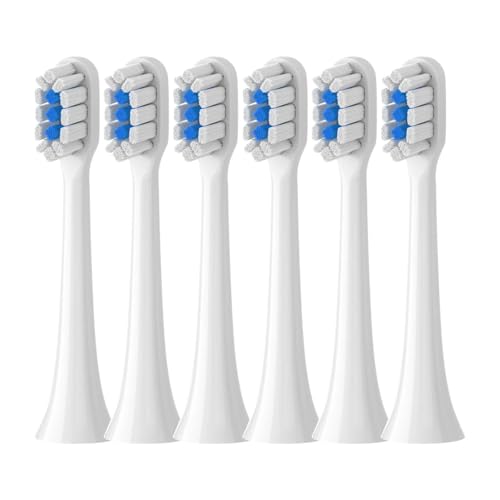 �����p�u���V�w??�b�h�݊� Mijia T301 T302 T501 /501CSonic �d�����u���V�w�b�h�\�t�g�уm�Y��(T301-302-WH-6Pcs)