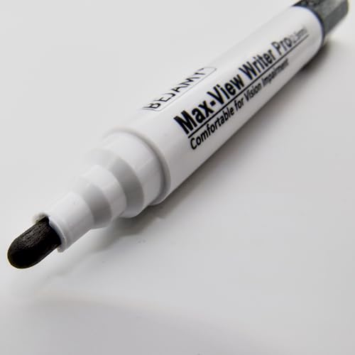 bullet tip-25mm pack of 15 black water-based ink max-view writer pro bold writing pen low vision assistive writing tool for visual impairmentodorlessnon-toxicno oilalcohol free