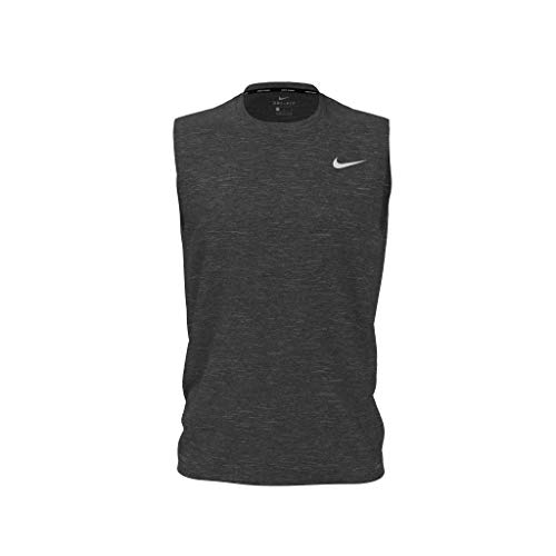 Nike Swim Men's Heather Sleeveless Hydroguard, Black - 3XL