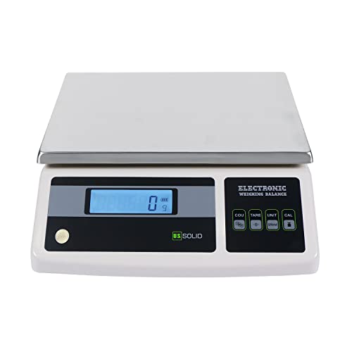 U.S. Solid Compact Bench Scale - Digital Bench Platform Balance, 5 kg x 0.1 g (11 lb x 0.0002 lb)