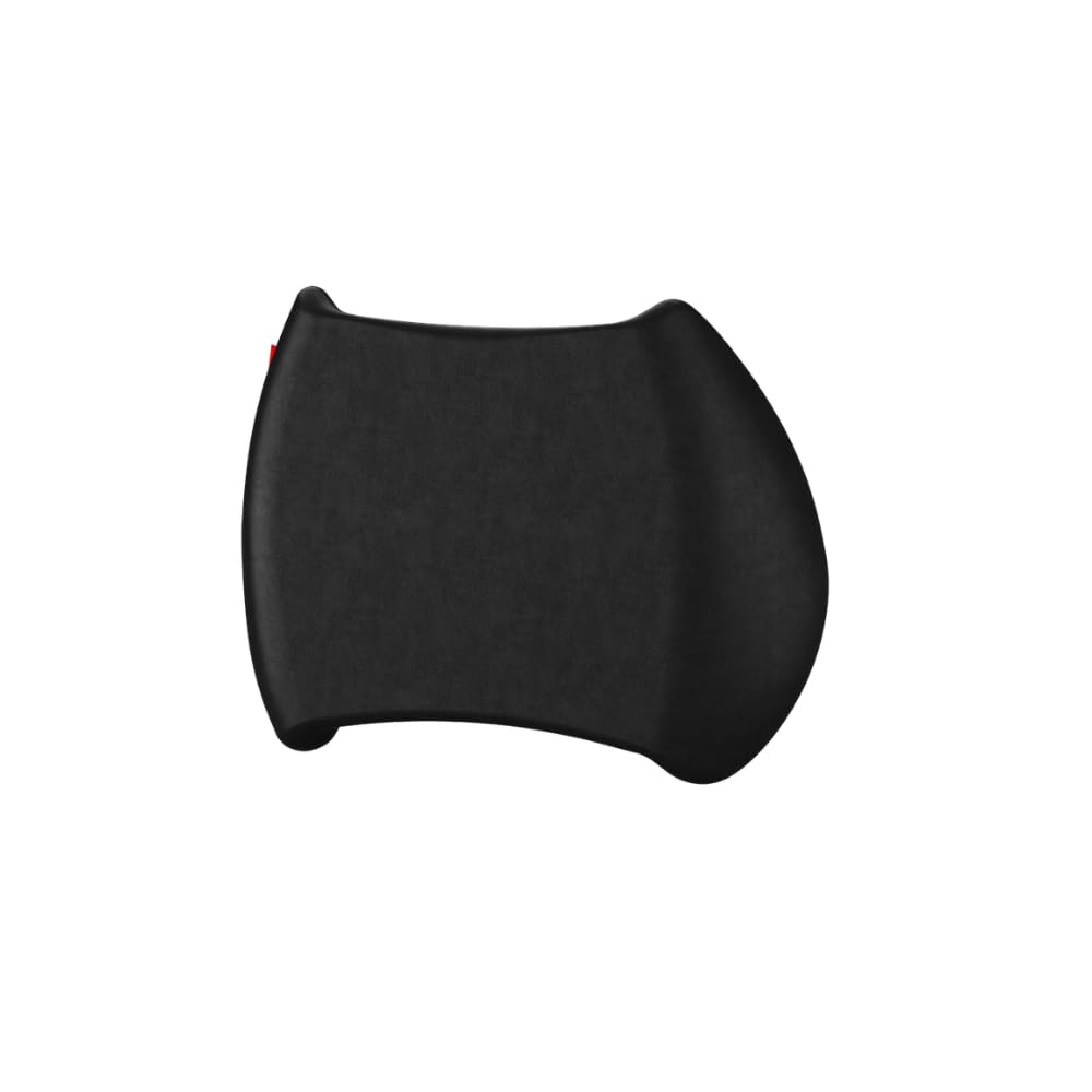 OPLITE – Lombar-Polster – Memory-Foam-Lendenbodenpolster für den Schalensitz – Simracing-Rückenstütze – Long Session Comfort – Schwarze Wildlederpolsterung – Cockpit-kompatibel und Gaming-Sitze