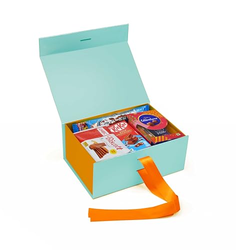 Image of RBS - Gift Box for Packing (23 x 16 x 10cm) Folding Gift Boxes (1 Pack) Rectangular Gift Box Empty Multipurpose Gift Hamper Box Empty Holds Upto (5 kg) Empty wedding Box For Gift (Teal Sunset)