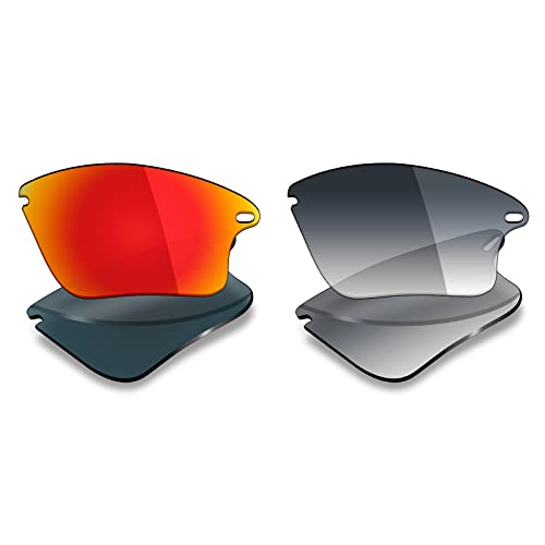 Image of Mryok 2 Pair Polarized Replacement Lenses for Oakley Fast Jacket XL Sunglass - Options