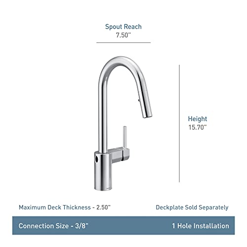 Moen Align Brushed Gold Motionsense Wave Sensor Touchless One-Handle Pulldown Kitchen Faucet, 7565Ewbg #TOP6