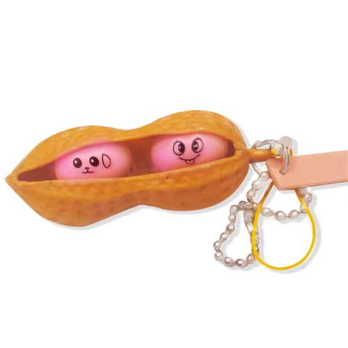 Amendoim Pop, 4-12DZ IUE, Fidget Toys, Toyng, Marrom com rosa, Aperta Pop