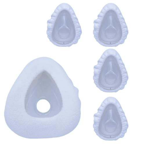 4 Pack Soft CPAP Mask Liners One Size Full Face Mask Snow-White