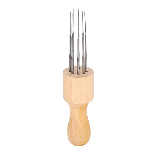 Wool Felting Tool, 8 Needles Felting Supplies with Wood Handle Stitch Punch Tool DIY Wool Projects for Beginner Professional