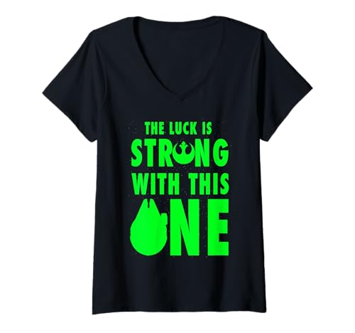 T-shirt Star Wars St. Patrick's Day coupe ajustée femme col V