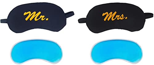 Soft Smooth Blindfold Sleeping Eye Mask with Cooling Pad for couples men & women