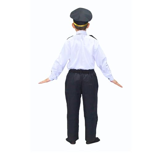Image of Kaku Fancy Dresses Our Helper Costume for Boys & Girls | Social Helper Doctor, Nurse, Fireman, Postman, Teacher, Farmer Dress For Kids