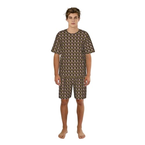 Pyjama homme imprimé labrador retriever marron idée cadeau