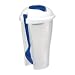 Produktbild R+M Style Salatbecher Blau 850ml mit Gabel integrierter Becher 70ml für Spülmaschine