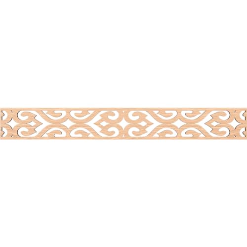 46 1/4"W x 6"H x 3/8"T Keene Fretwork Moulding, Red Oak