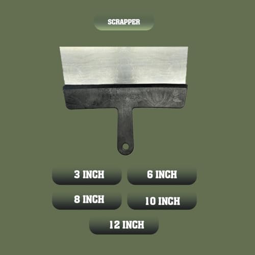 Image of 10 Inch /250 mm Stainless Steel Scraper Cutter Multi-Purpose Kitchen Filling Knife with Plastic Handle