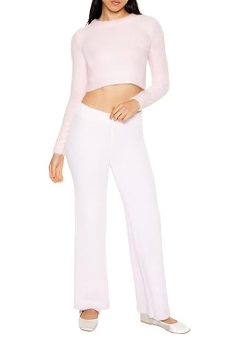 Forever 21 Women's Fuzzy Knit Cropped Sweater2